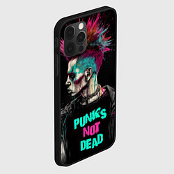 Чехол для iPhone 12 Pro Панк в краске, цвет: 3D-черный — фото 2
