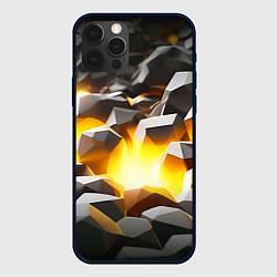 Чехол для iPhone 12 Pro Золотая руда, цвет: 3D-черный