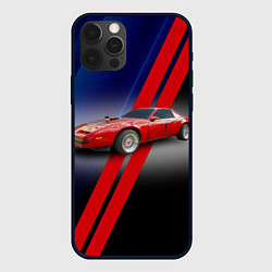 Чехол для iPhone 12 Pro Американский маслкар Pontiac Firebird 3 поколение, цвет: 3D-черный