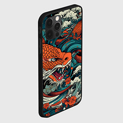 Чехол для iPhone 12 Pro В стиле Irezumi, цвет: 3D-черный — фото 2