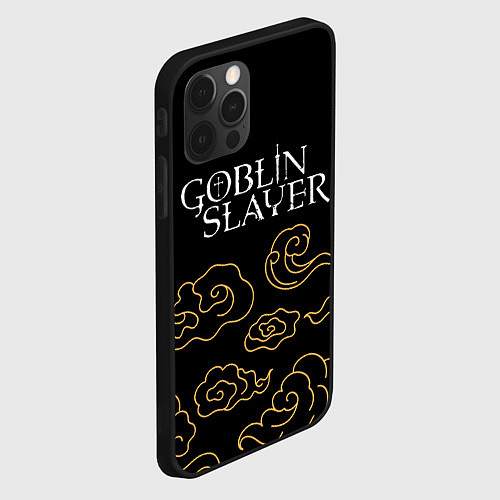 Чехол iPhone 12 Pro Goblin Slayer anime clouds / 3D-Черный – фото 2