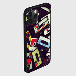 Чехол для iPhone 12 Pro Кассета 90-е, цвет: 3D-черный — фото 2