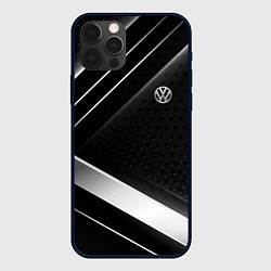 Чехол для iPhone 12 Pro Volkswagen sign, цвет: 3D-черный