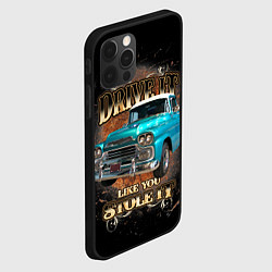 Чехол для iPhone 12 Pro Пикап Chevrolet Apache 3100 1959 года, цвет: 3D-черный — фото 2