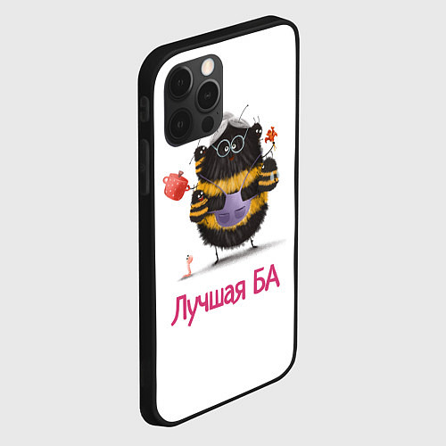 Чехол iPhone 12 Pro Пёлка БА / 3D-Черный – фото 2