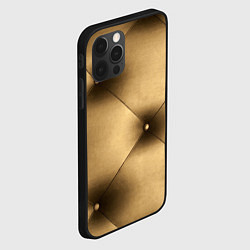 Чехол для iPhone 12 Pro Текстура обивки, цвет: 3D-черный — фото 2