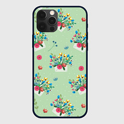 Чехол iPhone 12 Pro Цветы в конверте