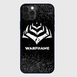 Чехол для iPhone 12 Pro Warframe с потертостями на темном фоне, цвет: 3D-черный