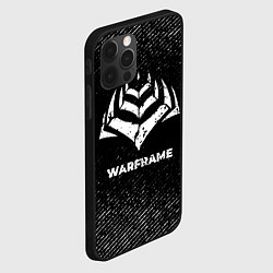 Чехол для iPhone 12 Pro Warframe с потертостями на темном фоне, цвет: 3D-черный — фото 2