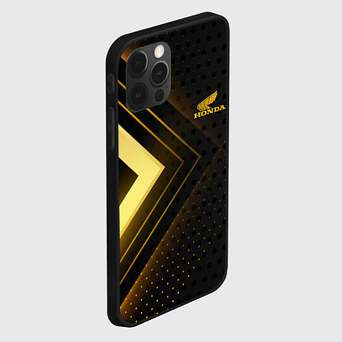 Чехол iPhone 12 Pro Honda inscription / 3D-Черный – фото 2