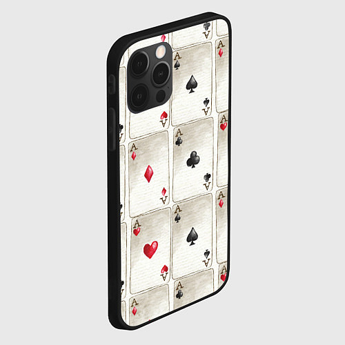 Чехол iPhone 12 Pro Покер / 3D-Черный – фото 2