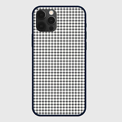 Чехол iPhone 12 Pro Мелкая серая клетка