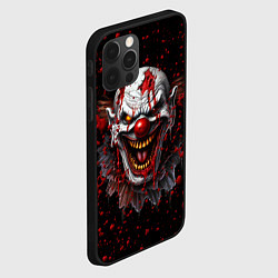 Чехол для iPhone 12 Pro Страшный клоун, цвет: 3D-черный — фото 2