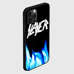 Чехол для iPhone 12 Pro Slayer blue fire, цвет: 3D-черный — фото 2