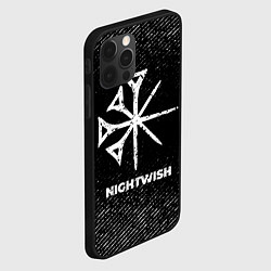 Чехол для iPhone 12 Pro Nightwish с потертостями на темном фоне, цвет: 3D-черный — фото 2