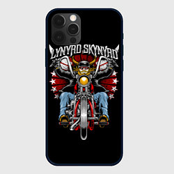 Чехол для iPhone 12 Pro Lynyrd Skynyrd - байкер, цвет: 3D-черный