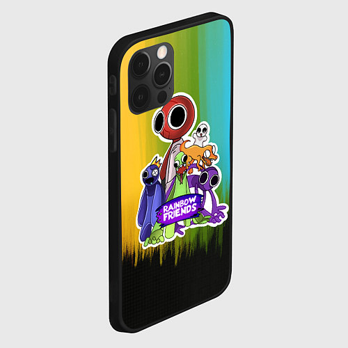 Чехол iPhone 12 Pro Компания радужных друзей / 3D-Черный – фото 2