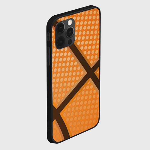 Чехол iPhone 12 Pro Basket ball style / 3D-Черный – фото 2