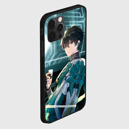 Чехол iPhone 12 Pro Дань Хэн в общем вагоне / 3D-Черный – фото 2