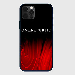 Чехол для iPhone 12 Pro OneRepublic red plasma, цвет: 3D-черный