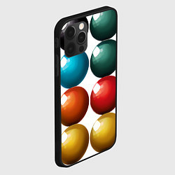Чехол для iPhone 12 Pro Шары для бильярда, цвет: 3D-черный — фото 2