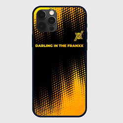 Чехол для iPhone 12 Pro Darling in the FranXX - gold gradient: символ свер, цвет: 3D-черный