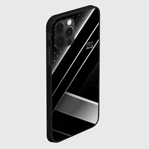 Чехол iPhone 12 Pro Audi sign auto / 3D-Черный – фото 2