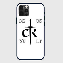Чехол для iPhone 12 Pro Crusader Kings Label, цвет: 3D-черный