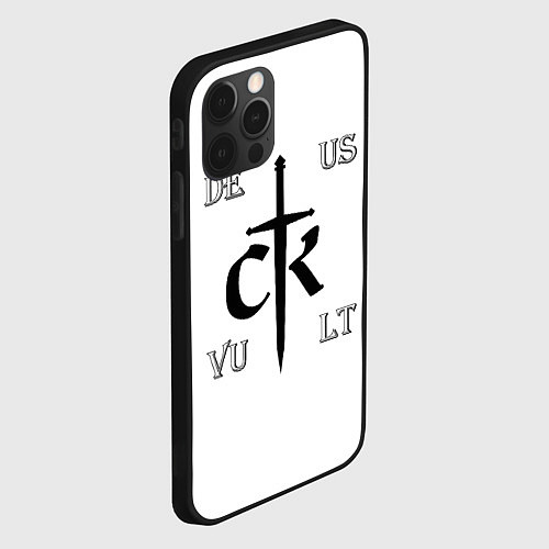 Чехол iPhone 12 Pro Crusader Kings Label / 3D-Черный – фото 2