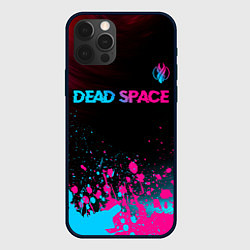 Чехол iPhone 12 Pro Dead Space - neon gradient: символ сверху