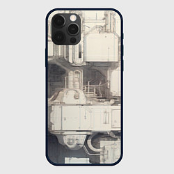 Чехол для iPhone 12 Pro Футуристическая архитектура будущего, цвет: 3D-черный