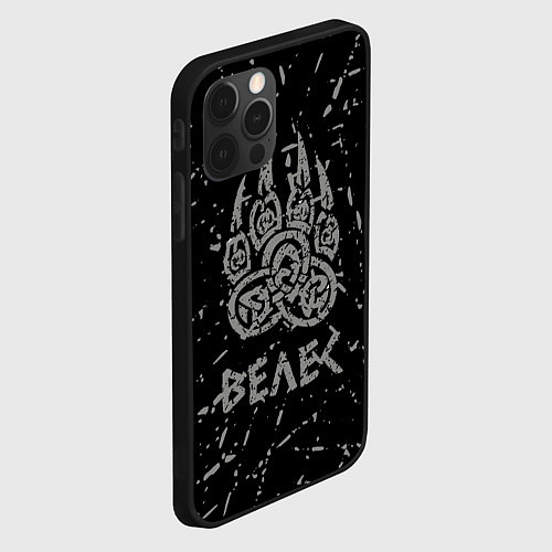 Чехол iPhone 12 Pro Велес лапа медведя / 3D-Черный – фото 2