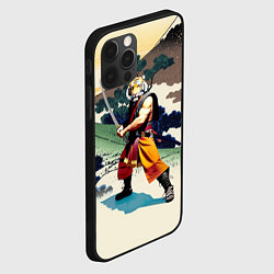 Чехол для iPhone 12 Pro Tiger samurai - Japan - neural network, цвет: 3D-черный — фото 2