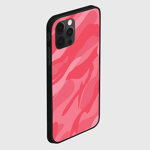 Чехол iPhone 12 Pro Pink military / 3D-Черный – фото 2