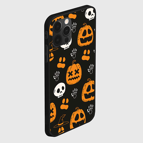 Чехол iPhone 12 Pro Holiday halloween / 3D-Черный – фото 2