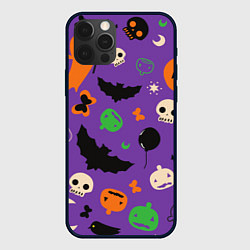 Чехол для iPhone 12 Pro Halloween style, цвет: 3D-черный