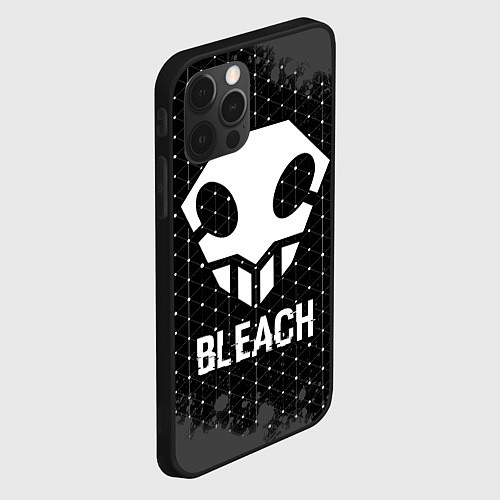 Чехол iPhone 12 Pro Bleach glitch на темном фоне / 3D-Черный – фото 2