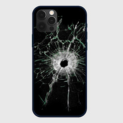 Чехол для iPhone 12 Pro Осколки стекла, цвет: 3D-черный