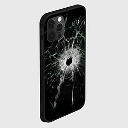 Чехол для iPhone 12 Pro Осколки стекла, цвет: 3D-черный — фото 2