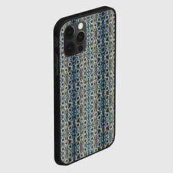 Чехол для iPhone 12 Pro Мраморные цепи, цвет: 3D-черный — фото 2