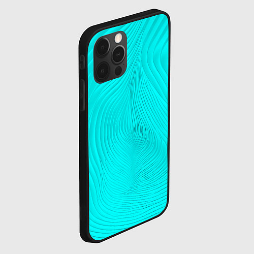 Чехол iPhone 12 Pro Фантазия морской волны / 3D-Черный – фото 2
