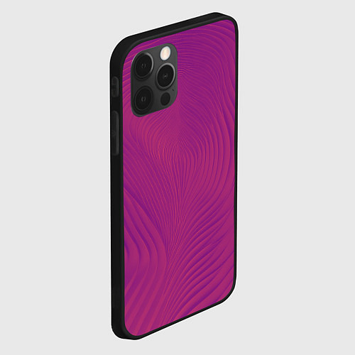 Чехол iPhone 12 Pro Фантазия в пурпурном / 3D-Черный – фото 2
