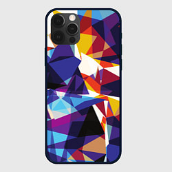 Чехол для iPhone 12 Pro Мозаичный узор, цвет: 3D-черный