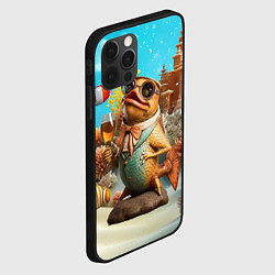 Чехол для iPhone 12 Pro Карп с пивом, цвет: 3D-черный — фото 2