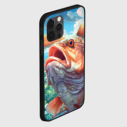 Чехол для iPhone 12 Pro Большой карп, цвет: 3D-черный — фото 2
