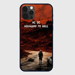 Чехол для iPhone 12 Pro AC DC Highway to hell, цвет: 3D-черный