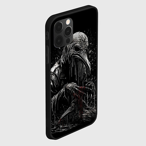 Чехол iPhone 12 Pro Slipknot - Stay and bleeding / 3D-Черный – фото 2