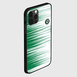 Чехол для iPhone 12 Pro Skoda sign Шкода, цвет: 3D-черный — фото 2