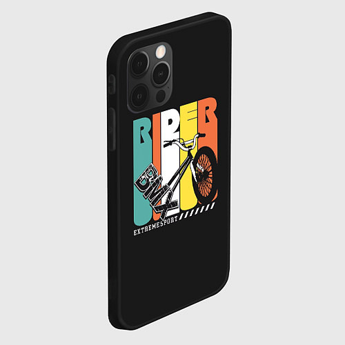 Чехол iPhone 12 Pro Bmx extreme / 3D-Черный – фото 2