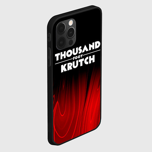 Чехол iPhone 12 Pro Thousand Foot Krutch red plasma / 3D-Черный – фото 2